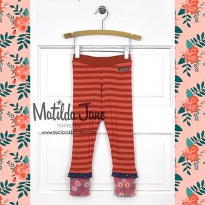 🌺Matilda Jane Girl's Ribbed Leggings Sz 12🌸